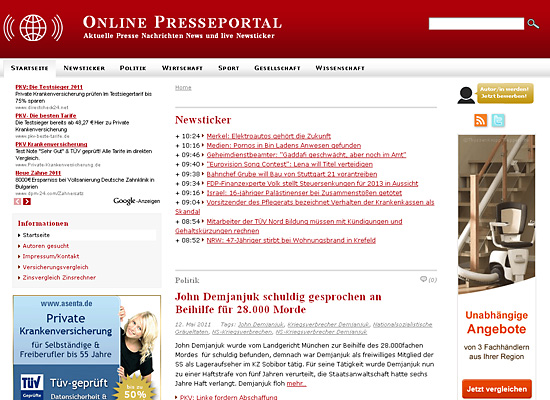 webdesign online presse