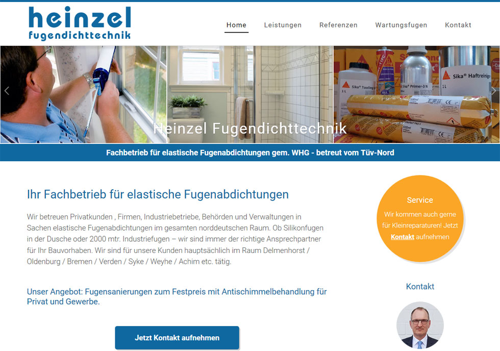 Fugendichttechnik Delmenhorst Bremen Handwerk Webdesign